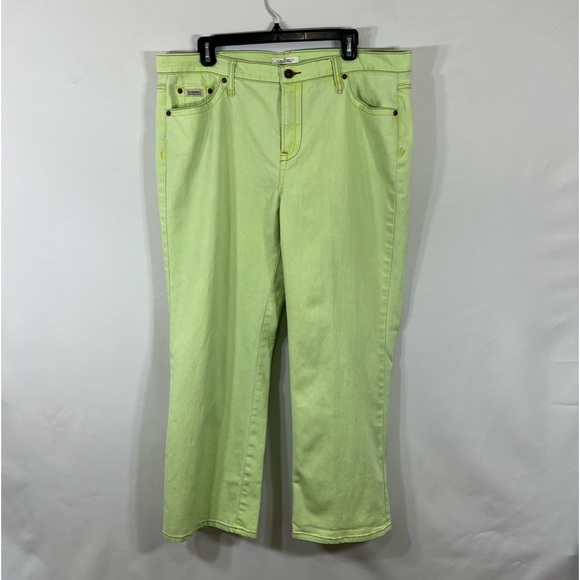 Z. Cavaricci Lime Green Jeans 90’s Y2K size 16 - Picture 1 of 7